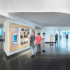 visitor tablet museum gallery